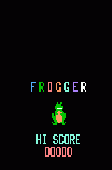 Frogger title screen for Magnavox Odyssey 2